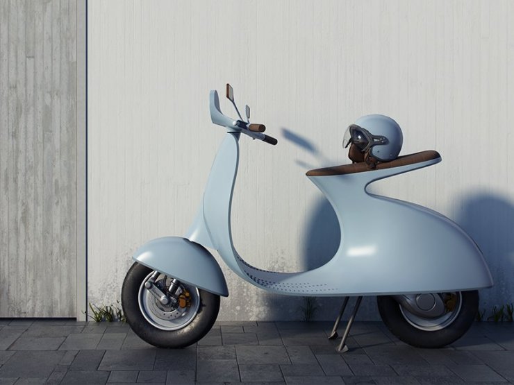 The classic 98cc vespa