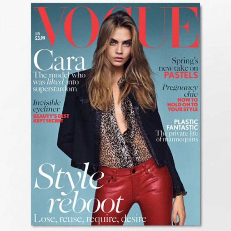 Cara Delevingne: ανοίγει το 2014 στη βρετανική Vogue
