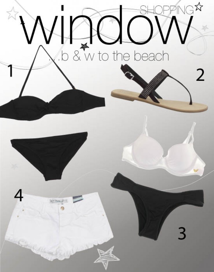 Με μαύρο και άσπρο στην παραλία