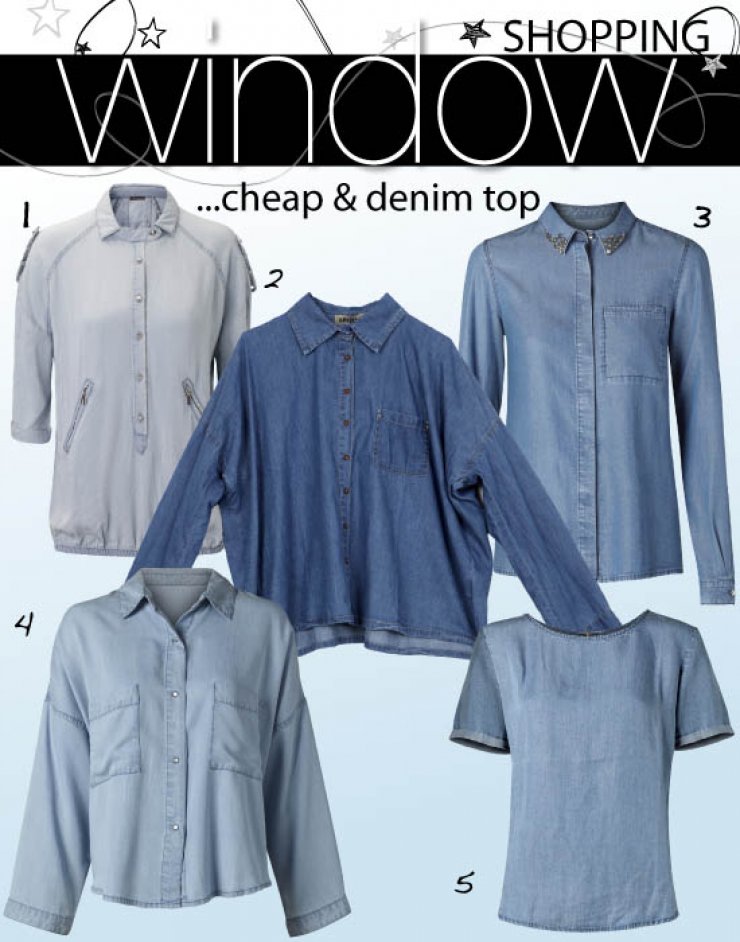 Cheap & denim tops