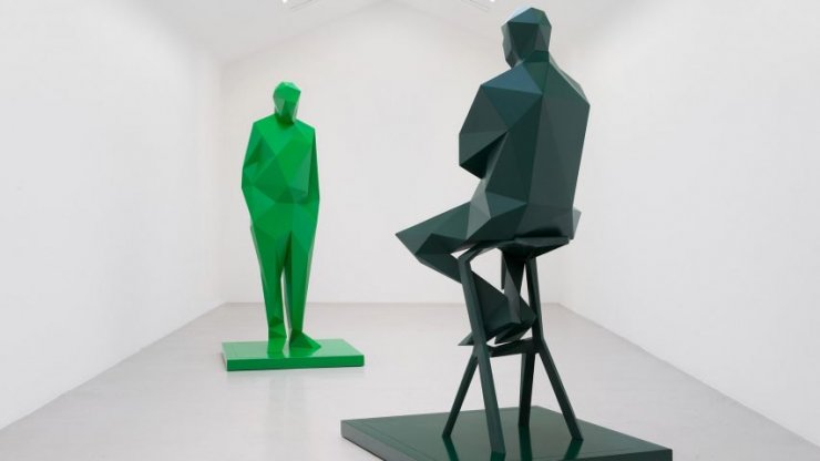 Γλυπτά απέναντι από το Pompidou