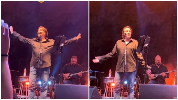 Γιάννης Κότσιρας: Κάνει παντομίμα στο κοινό για να θυμηθούν στίχους από το τραγούδι του [βίντεο]