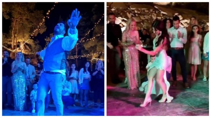 Αριστείδου – Φουκαρίδου: Το βαρύ ζεϊμπέκικο του νιόπαντρου ζευγαριού! [βίντεο]