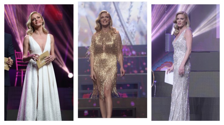Ζέτα Μακρυπούλια: Οι λαμπερές δημιουργίες της Έφης Παπαϊωάννου που φόρεσε στα 14α βραβεία "Madame Figaro Γυναίκες της Χρονιάς"