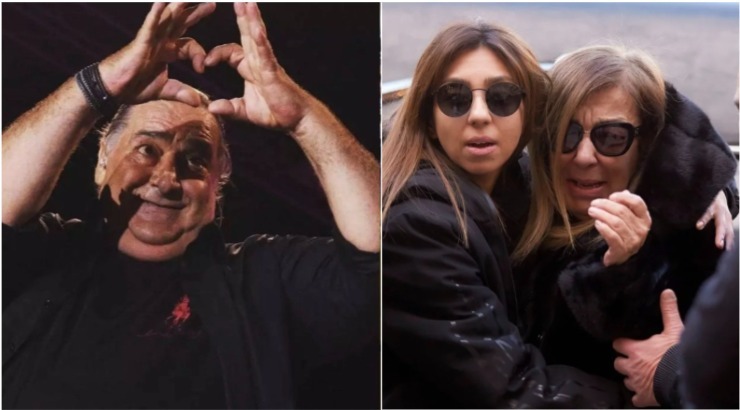 Βασίλης Καρράς: Κατέρρευσε η σύζυγος του στην αγκαλιά της κόρης του [εικόνες]