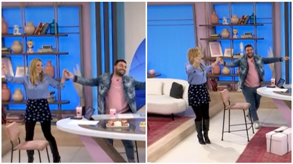 “Έλα βρε Χαραλάμπη να σε παντρέψουμε” χόρεψε η Αριστοτέλους με τον Παπαθεοχάρους μετά την πρόταση